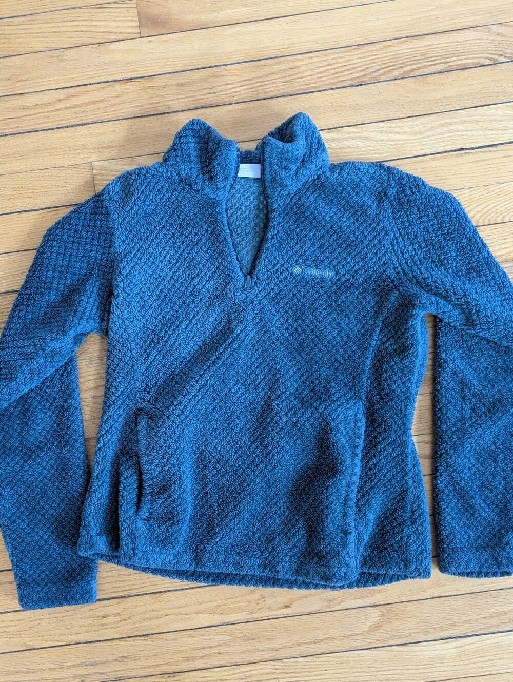 Teal Columbia Quarter Zip Fleece